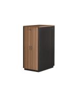 DIGITUS SOUNDproof DN-19 42U-SO-T - Schrank Netzwerkschrank - Schwarz, RAL 9005, Teak - 42HE - 48.3 cm (19")
