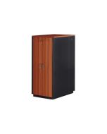 DIGITUS SOUNDproof DN-19 42U-SO-C - Schrank Netzwerkschrank - Schwarz, kirschrot, RAL 9005 - 42HE - 48.3 cm (19")