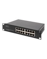 DIGITUS DN-80115 - Switch - unmanaged - 16 x