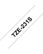 Brother TZE231S, Schwarz auf weiss, TZe, 1,2 cm, 4 m, Sichtverpackung, 1,2 cm