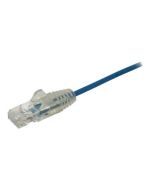 StarTech.com 3 m Cat6-Kabel - Schlankes Cat6-Patchkabel - Blau - Snagless RJ45-Anschlusse - Gigabit-Ethernet-Kabel - 28 AWG - Patch-Kabel - RJ-45 (M)