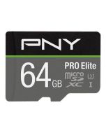 PNY PRO Elite - Flash-Speicherkarte (microSDXC-an-SD-Adapter inbegriffen)