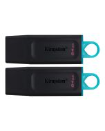 Kingston DataTraveler Exodia - USB-Flash-Laufwerk - 64 GB - USB 3.2 Gen 1 (Packung mit 2)