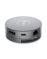 Dell Pro-7-in-1-USB-C-Travel-Adapter – DA310, Kabelgebunden, USB 3.2 Gen 2 (3.1 Gen 2) Type-C, 10,100,1000 Mbit/s, Silber, 3840 x 2160 Pixel, 1920 x 1080 Pixel