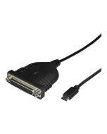StarTech.com USB-C auf Parallel Druckerkabel - USB zu DB25 - Druckerkabel Adapter - USB C Druckerkabel - Bus Powered - USB-/Parallelkabel - 24 pin USB-C (M)