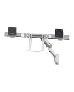 Ergotron HX - Befestigungskit (Gelenkarm, Verlängerung, Scharnierbogen, 2 Drehgelenke, Griff, Wandmontage) - für 2 LCD-Displays - weiß - Bildschirmgröße: bis zu 81,3 cm (bis zu 32 Zoll)