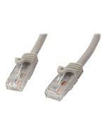StarTech.com 7m CAT6 Ethernet Cable, 10 Gigabit Snagless RJ45 650MHz 100W PoE Patch Cord, CAT 6 10GbE UTP Network Cable w/Strain Relief, Grey, Wiring is UL Certified/TIA - Category 6 - 24AWG (N6PATC7MGR)
