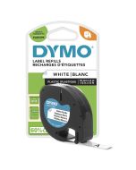 Dymo Schwarz auf Weiß - Rolle (1,2 cm x 4 m)