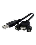 StarTech.com 90cm USB A Blendenmontage Kabel Bu/St - USB Verlängerungskabel - Einbaubuchsen Kabel Verlängerung - USB-Verlängerungskabel - USB (W)
