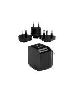 StarTech.com 2 Port USB Ladegerät / Netzteil - 2-fach Ladestecker 17 Watt / 3.4 Amp - Dual Reiseladegerät 110 / 220V - Weiß - Netzteil - 17 Watt - 3.4 A - 2 Ausgabeanschlussstellen (USB)