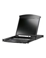 ATEN KL1516AiN - KVM-Konsole mit KVM-Switch - 16 Anschlüsse - PS/2, USB - Deutsch - 48.3 cm (19")