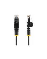 StarTech.com 1m Slim LSZH CAT6 Ethernet Cable, 10 Gigabit Snagless RJ45 100W PoE Patch Cord, CAT 6 10GbE UTP Network Cable w/Strain Relief, Black, ETL, Low Smoke Zero Halogen - Category 6 - 28AWG (N6PAT100CMBKS)
