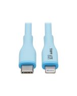 Tripp Eaton Tripp Lite Series Safe-IT USB-C to Lightning Sync/Charge Antibacterial Cable, Ultra Flexible, MFi Certified - USB 2.0 (M/M)
