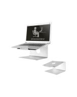 Neomounts NSLS050 - Aufstellung - für Notebook - Gebürstetes Aluminium - Silber - Bildschirmgröße: 25.4-43.2 cm (10"-17")