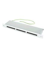 Telegärtner Karl Gärtner Telegärtner MPP24-HS - Patch Panel - CAT 5e - STP - RJ-45 X 24 - Hellgrau, RAL 7035 - 1U - 48.3 cm (19")