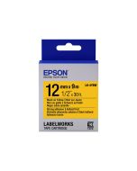 Epson LabelWorks LK-4YBW - Schwarz auf Gelb - Rolle (1,2 cm x 9 m)