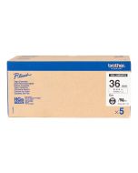 Brother HGE-261V5 - Schwarz auf Weiß - Rolle (3,6 cm x 8 m)
