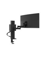 Ergotron TRACE - Befestigungskit (Pivot, Basis, VESA-Abstandshalter, Hubsäule, Verlängerungsarm, 2-teilige Tischklemme) - Konstante Krafttechnologie - für LCD-Display - mattschwarz - Bildschirmgröße: 54.6-96.5 cm (21.5-38")
