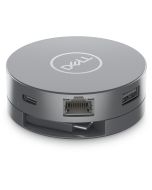 Dell 6-in-1-USB-C-Multiport-Adapter – DA305, Kabelgebunden, USB 3.2 Gen 2 (3.1 Gen 2) Type-C, 10,100,1000 Mbit/s, Silber, 3840 x 2160 Pixel, Dell