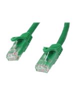 StarTech.com 50cm CAT6 Ethernet Cable, 10 Gigabit Snagless RJ45 650MHz 100W PoE Patch Cord, CAT 6 10GbE UTP Network Cable w/Strain Relief, Green, Wiring is UL Certified/TIA - Category 6 - 24AWG (N6PATC50CMGN)