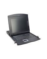 DIGITUS 17" LCD KVM-Konsole, 8-Port VGA, US-Tastatur
