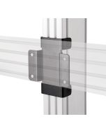 B-TECH BT8380-JPK, Wandplatte, Schwarz, Stahl, 140,8 mm, 57 mm, 158 mm