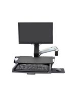 Ergotron Befestigungskit (Handgelenkkissen, Schienenmontage Halterungsset, Mausablage zum Herausziehen, höhenverstellbare Halterung, Ablage für Barcode-Scanner und Maus, Combo Schwenkarm, Arbeitsfläche mit Tastaturablage) - für LCD-Display / PC-Ausrüstung