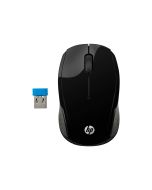 HP 200 - Maus - rechts- und linkshändig - optisch - kabellos - 2.4 GHz - kabelloser Empfänger (USB)