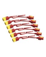 APC Power Cord Kit - Stromkabel - IEC 60320 C19 bis IEC 60320 C20 - 16 A - 61 cm - Rot (Packung mit 6)