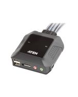ATEN CS22DP - KVM-/Audio-/USB-Switch - 2 x KVM/Audio/USB