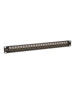 Eaton Tripp Lite Series 24-Port Shielded Cat6 Patch Panel Feed Through Rackmount RJ45 1URM TAA - Patch Panel - CAT 6e - STP - RJ-45 X 24 - Schwarz - 1U - 48.3 cm (19")