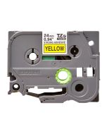 Brother TZe-S651 - Extra starker Klebstoff - Schwarz auf Gelb - Rolle (2,4 cm x 8 m)