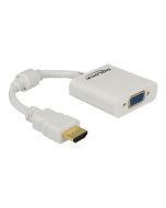 Delock Adapter HDMI-A Stecker > VGA Buchse - Videoadapter - HDMI männlich zu HD-15 (VGA)