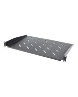 Intellinet 19" Cantilever Shelf, 1U, Shelf Depth 300mm, Vented, Max 25kg, Black, Three Year Warranty - Rack - Regal - Schwarz, RAL 9005 - 1U - 48.3 cm (19")
