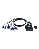 ATEN CS22U - KVM-Switch - 2 x KVM port(s) - 1 lokaler Benutzer