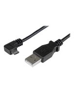 StarTech.com Micro USB Lade/Sync-Kabel - St/St - Micro USB rechtsgewinkelt - 1m - USB auf Micro USB Ladekabel - USB-Kabel - Micro-USB Typ B (M)