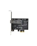 StarTech.com 1-Port GbE SFP Network Card, PCIe 2.1 x1, Intel I210-IS, 1GbE Controller, 1000BASE Copper/Fiber Optic, Single-Port Gigabit Ethernet NIC, Desktop/Server Backplanes - Windows and Linux Compatible (P011GI-NETWORK-CARD)