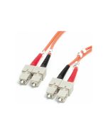 StarTech.com 2m (6.6ft) SC to SC OM1 Multimode Fiber Optic Cable, 62.5/125 Fiber Size, 10G Networks, LSZH Fiber Patch Cord - Netzwerkkabel - SC multi-mode (M)