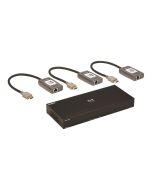 Eaton Tripp Lite Series HDMI over Cat6 Extender Kit, 4-Port Splitter/3x Pigtail Receivers - 4K 60 Hz, HDR, 4:4:4, PoC, 230 ft. (70.1 m)