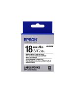 Epson LabelWorks LK-5WBW - Stark klebend - Schwarz auf Weiß - Rolle (1,8 cm x 9 m)