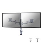 Neomounts FPMA-D1330D - Befestigungskit - Voll beweglich - für 2 LCD-Displays - Silber - Bildschirmgröße: 25.4-69 cm (10"-27")