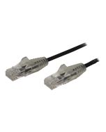 StarTech.com 1,5 m Cat6-Kabel - Schlankes Cat6-Patchkabel - Schwarz - Snagless RJ45-Anschlüsse - Gigabit-Ethernet-Kabel - 28 AWG (N6PAT150CMBKS)