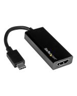 StarTech.com USB C to HDMI Adapter - USB 3.1 Type C Converter - 4K 30Hz UHD - Videoadapter - 24 pin USB-C männlich zu HDMI weiblich - 14.7 cm - Schwarz - unterstützt 4K 30 Hz (3840 x 2160)