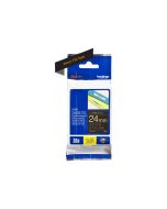 Brother TZe-R354 - Seidig - gold auf schwarz - Rolle (2,4 cm x 4 m)