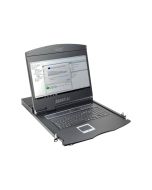 DIGITUS 19" LCD KVM-Konsole, 8-Port VGA, italienische Tastatur