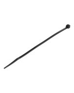 StarTech.com 15cm(6") Cable Ties, 3mm(1/8") wide, 39mm(1-3/8") Bundle Diameter, 18kg(40lb) Tensile Strength, Nylon Self Locking Zip Ties w/ Curved Tip, 94V-2/UL Listed, 1000 Pack, Black - Nylon 66 Plastic - TAA (CBMZT6BK)