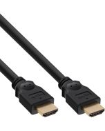 InLine HDMI Kabel - HDMI-High Speed - ST / ST - verg. Kontakte - schwarz - 10m