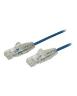 StarTech.com 1,5 m Cat6-Kabel - Schlankes Cat6-Patchkabel - Blau - Snagless RJ45-Anschlusse - Gigabit-Ethernet-Kabel - 28 AWG - Patch-Kabel - RJ-45 (M)