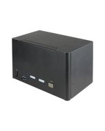 StarTech.com 2 Port Quad Monitor DisplayPort KVM Switch - 4K 60 Hz UHDR - DP 1.2 KVM Switch mit USB 3.0 Hub mit 2x USB 3.0(5 Gbit/s) und 4x USB 2.0 HID Anschlüssen, Audio - Hotkey - TAA (SV231QDPU34K)