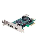 StarTech.com 4 Port USB 2.0 HighSpeed PCI Express Low Profile Schnittstellenkarte - 1 x USB 2.0 intern (Buchse)